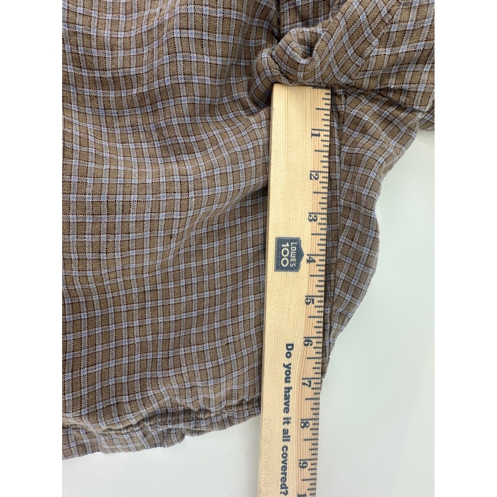 Cremieux Nantucket Mens 34 Plaid 100% Linen Shorts Flat Front Casual Preppy‎ - Picture 5 of 15